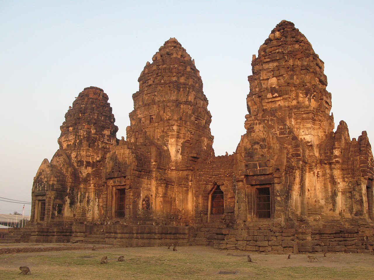 Phra Prang Sam Yot, the Khmer monkey temple in Lopburi